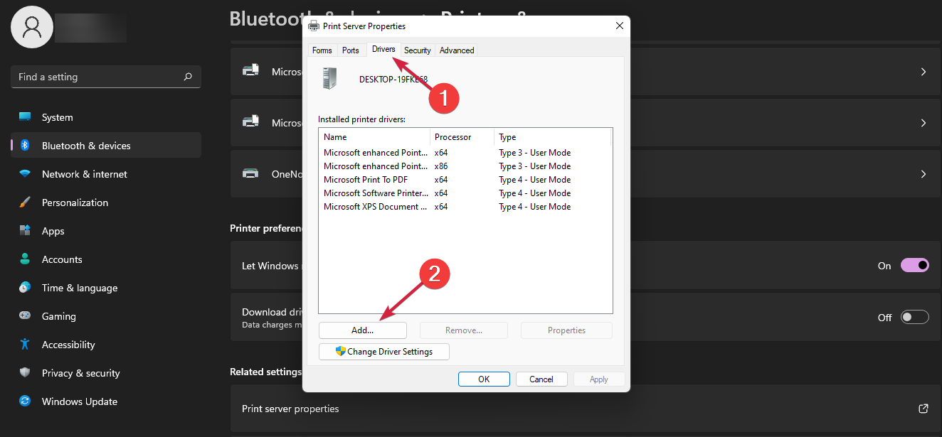windows 11 adicionar driver de impressora manualmente