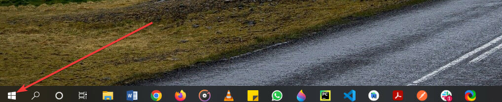 Select Windows button