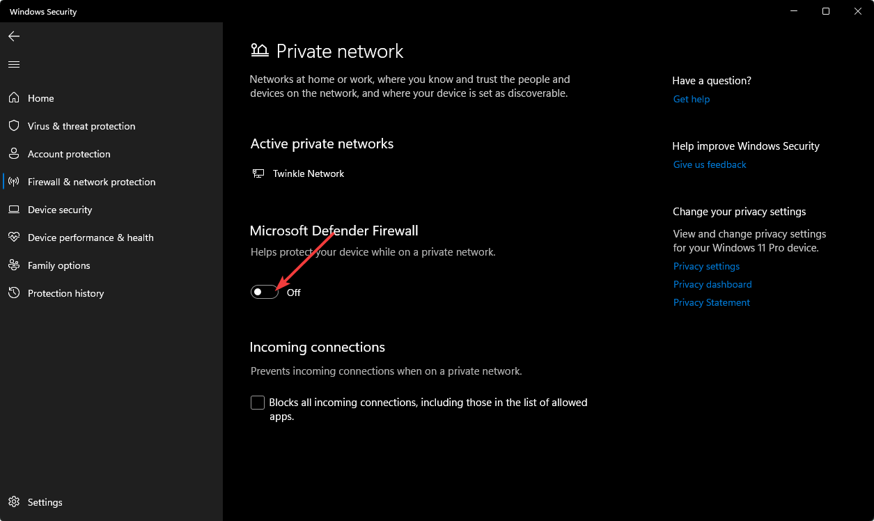 Deaktivieren der Microsoft Defender Firewall Windows