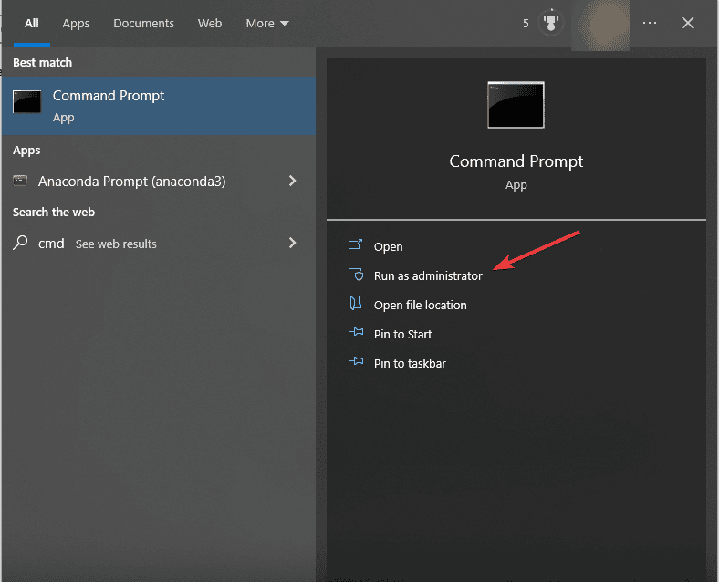 Prompt de Comando Windows 10 - erro 0x80240031