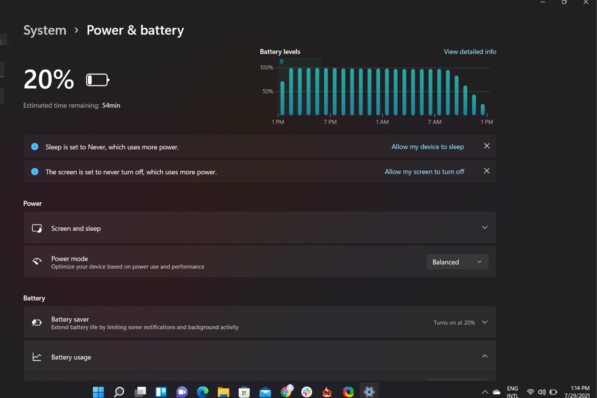 Windows 11 Batterieverbrauch