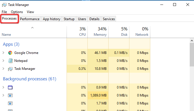 processos do windows 10 que você não precisa