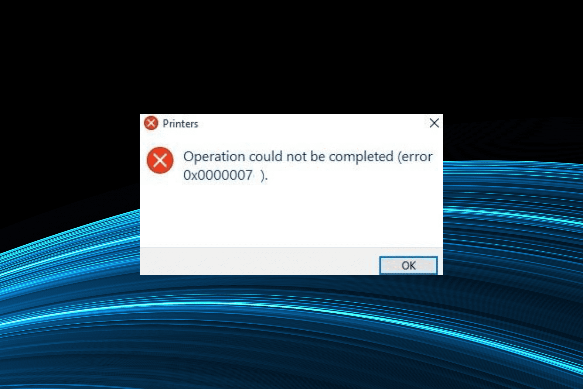 0x00000077プリンターエラーの修正方法