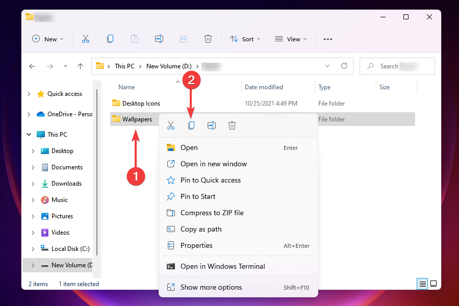 Recortar arquivos em vez de arrastar e soltar no Windows 11