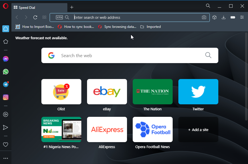 opera interface vs chrome vs brave browser