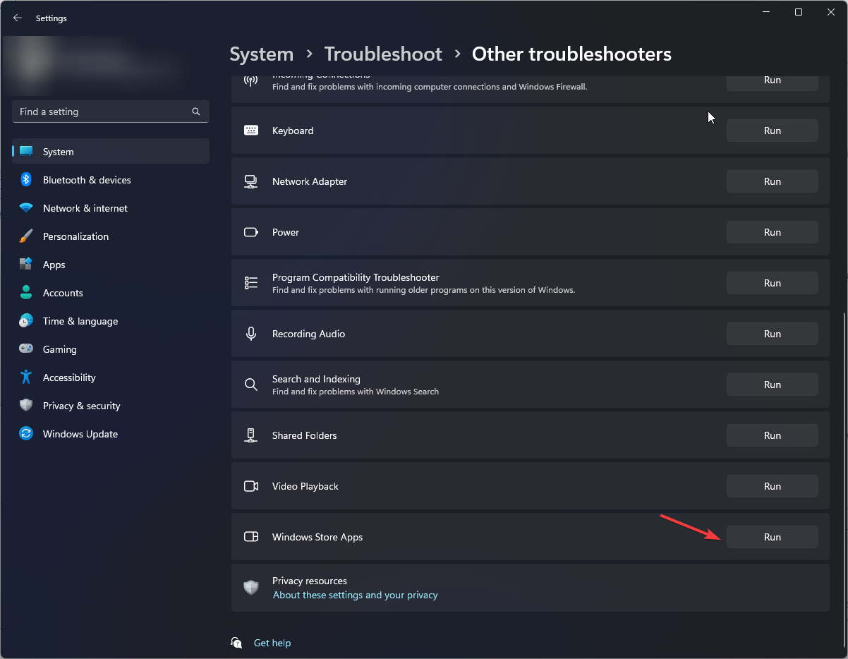 App di windows store