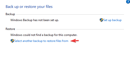 select another backup how to transfer files from windwos 7 to windows 10