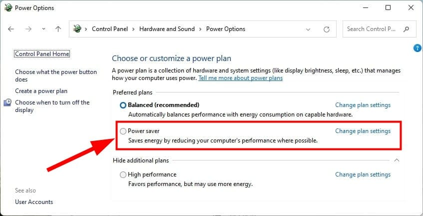 best power efficiency windows 11 7