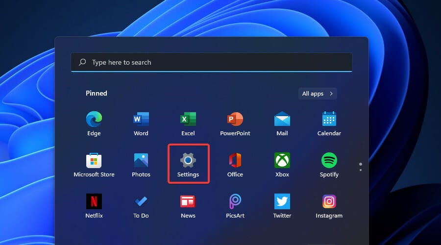 settings windows 11