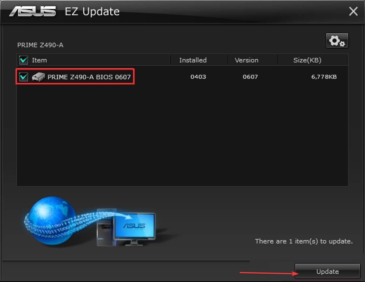 update update bios asus