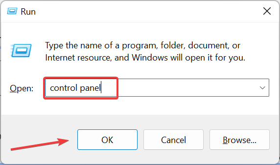 control panel