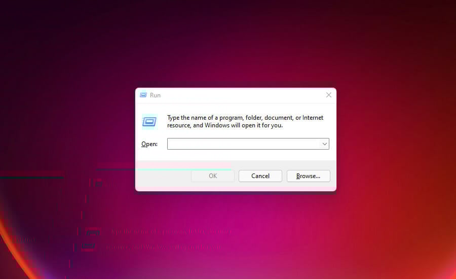 Windows 11の実行ダイアログ