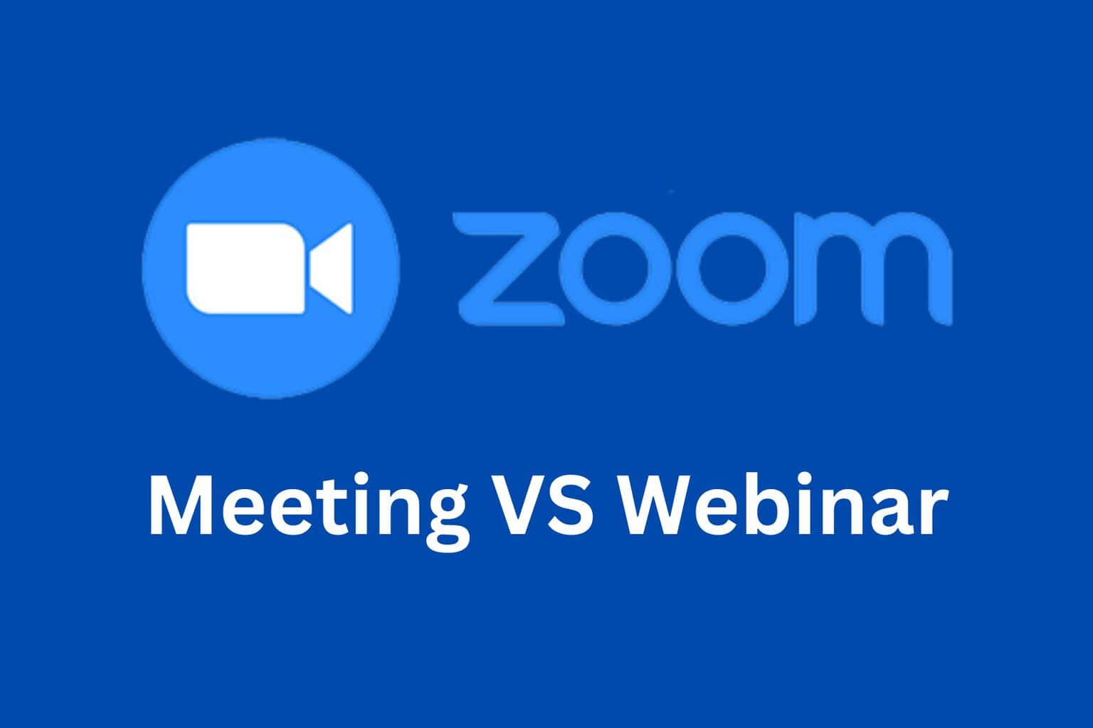 Zoom Webinar vs Meeting Vergleich