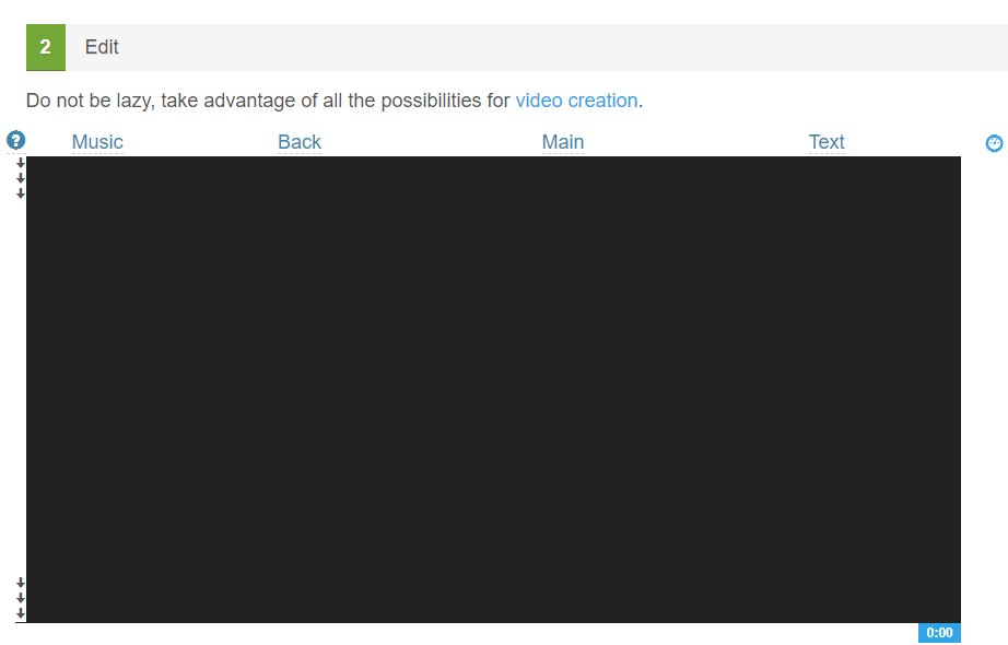 Opzioni di editing Movie Maker Online