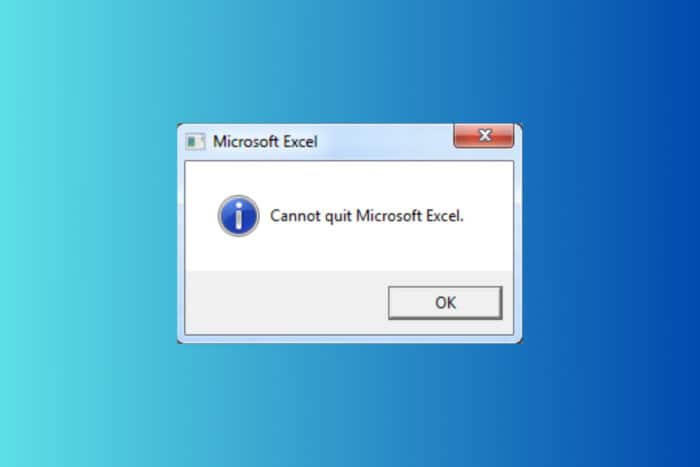 Microsoft Excel을 종료할 수 없을 때 대처 방법
