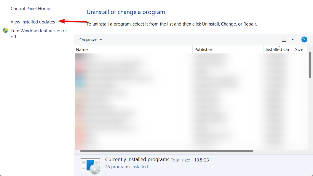 installed event viewer error 6008