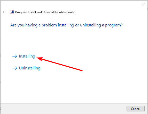 installing