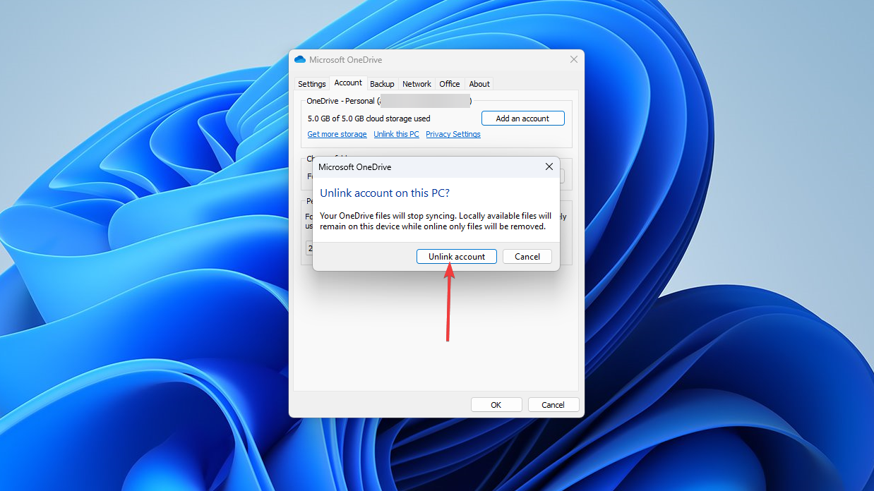 como desativar OneDrive Windows 11