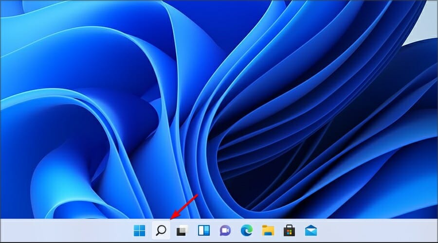taskbar search button windows 11