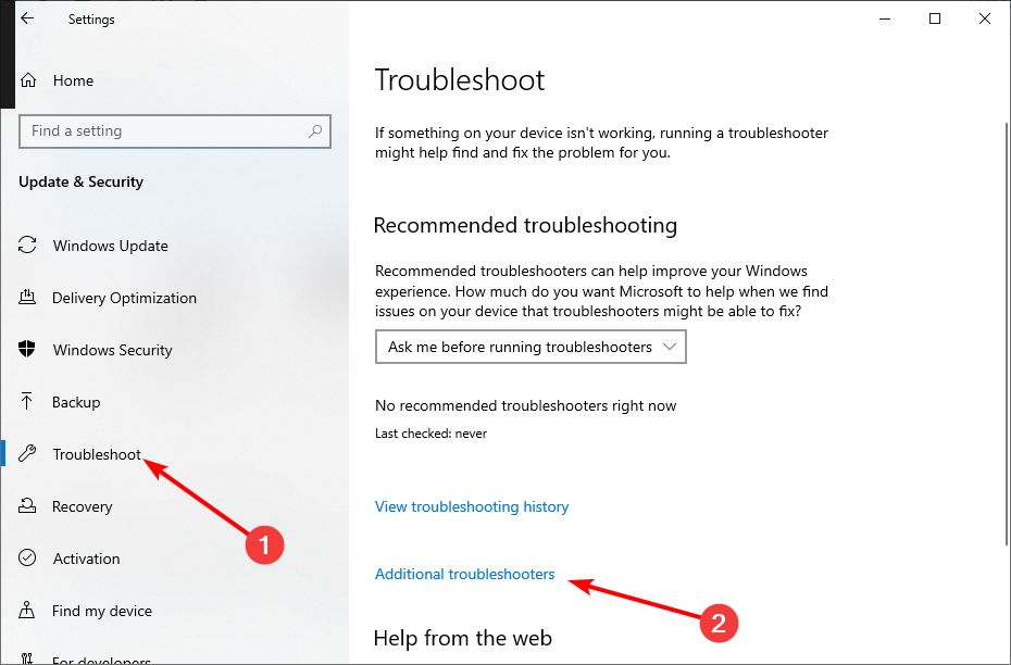 troubleshoot