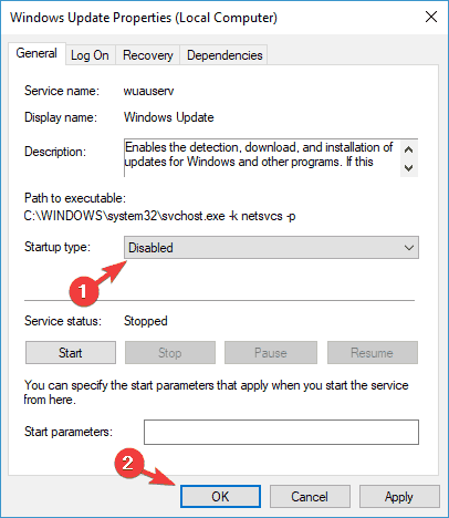 Código de error 0x80080005 Windows 7