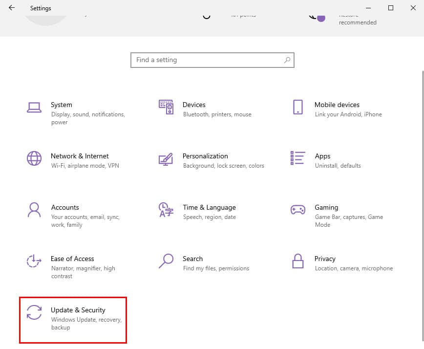 update and security