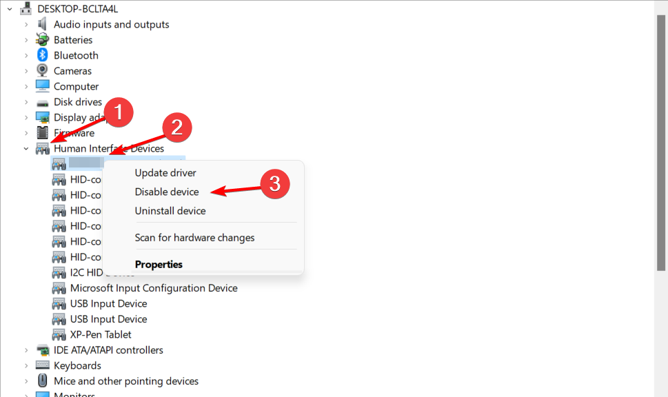 disable-fingerpint mouse loading icon won't go away