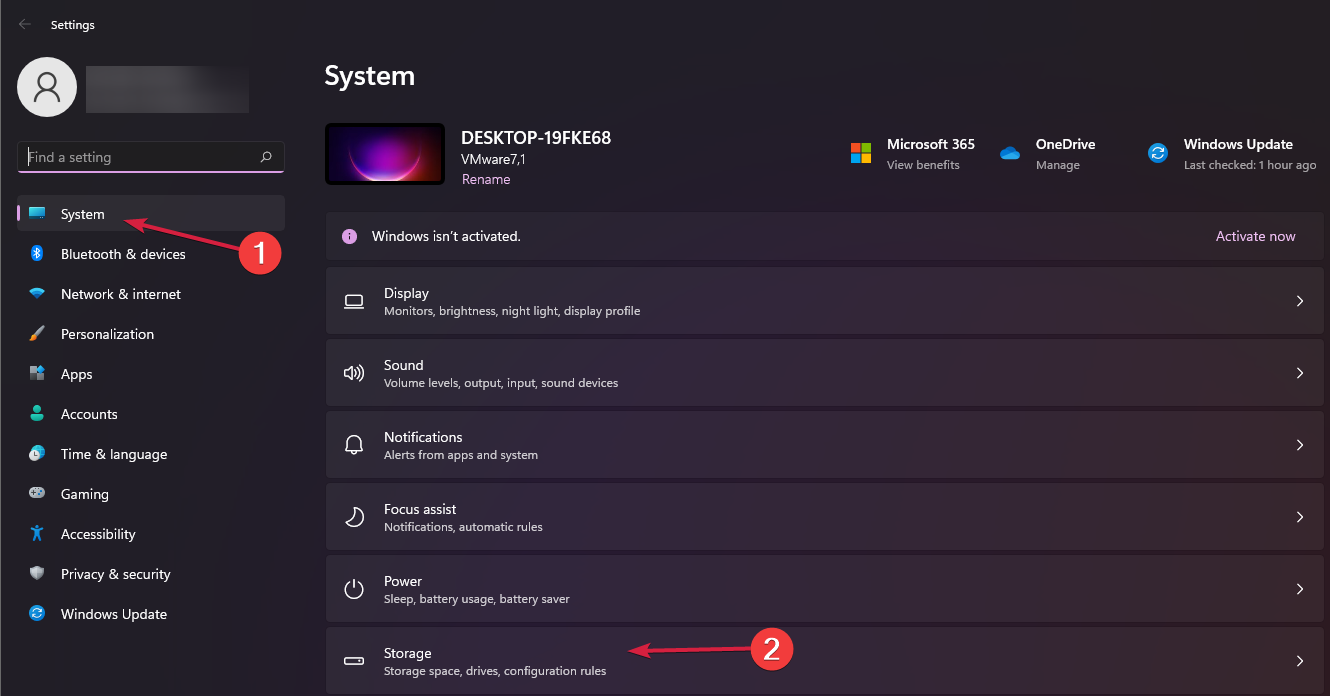 Windows 11のストレージ設定