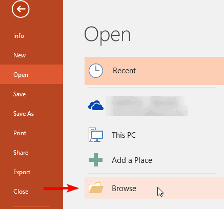 browse powerpoint