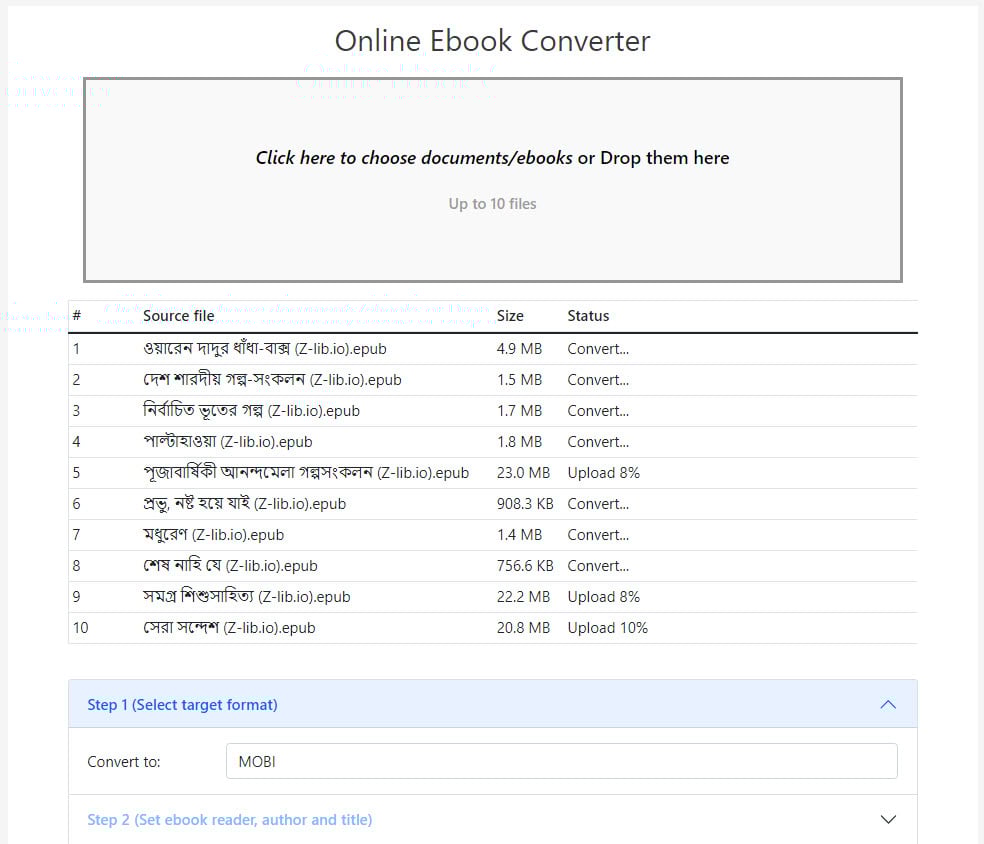 Online Ebook Converter