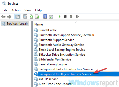 Windows Update ne peut actuellement pas vérifier les mises à jour car le service n'est pas en cours d'exécution
