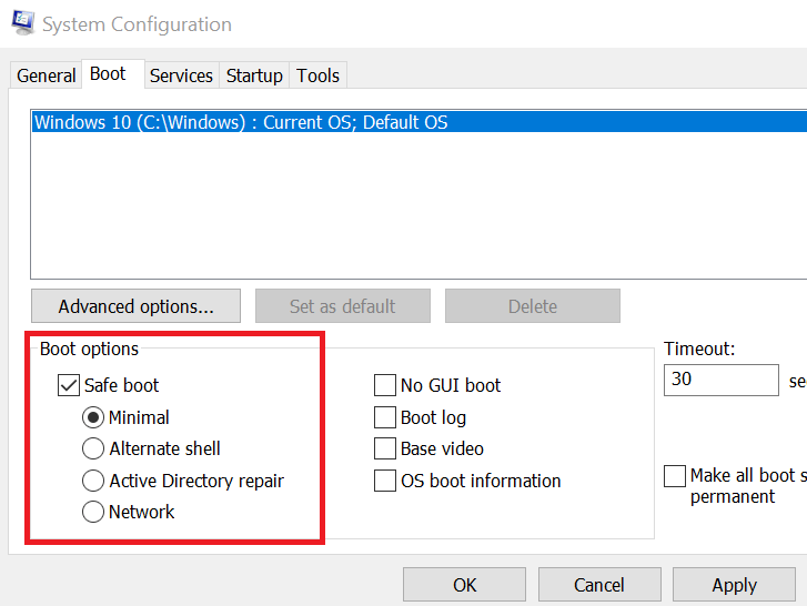Ошибка записи новых значений в реестре Windows 10
